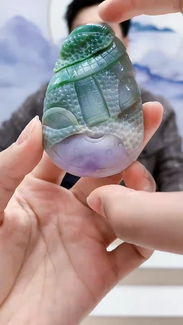 未镶嵌定制翡翠5150lr-毛货挂件48