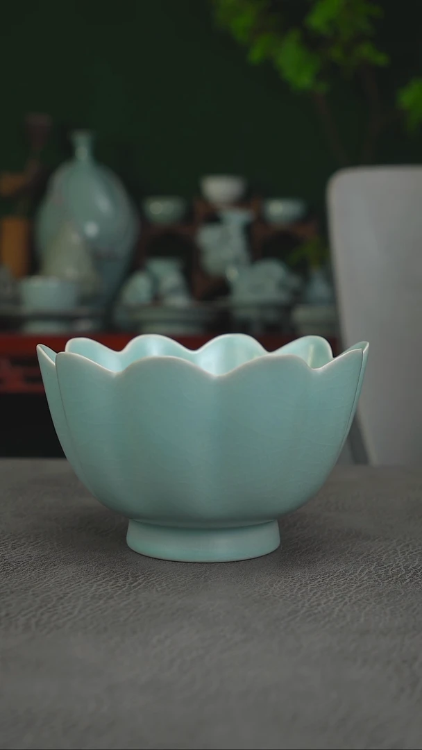 仿古件23号莲花温碗一级品-二