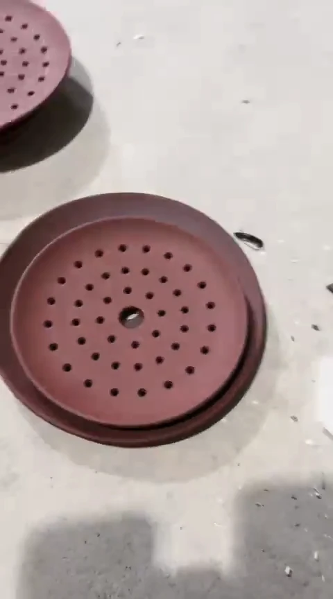 大瑕疵裂色差紫砂蒸片一套