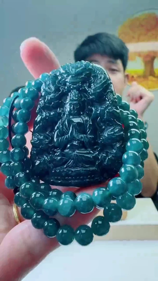 颈饰未镶嵌翡翠天然A货翡翠  多样性随机发其一