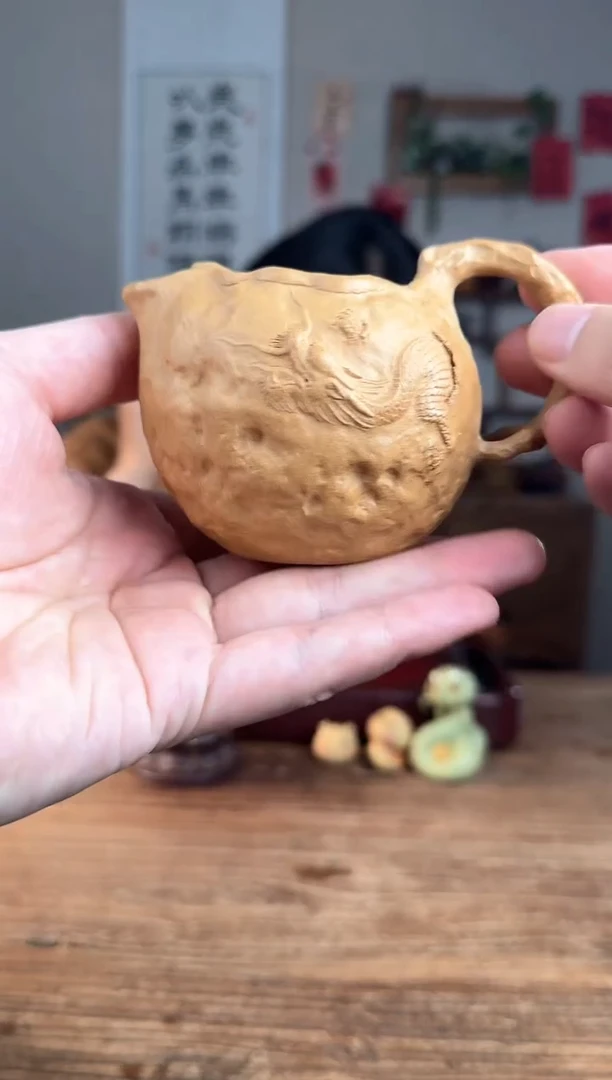 【闪购商品】紫砂茶壶乾坤公道  冷金黄