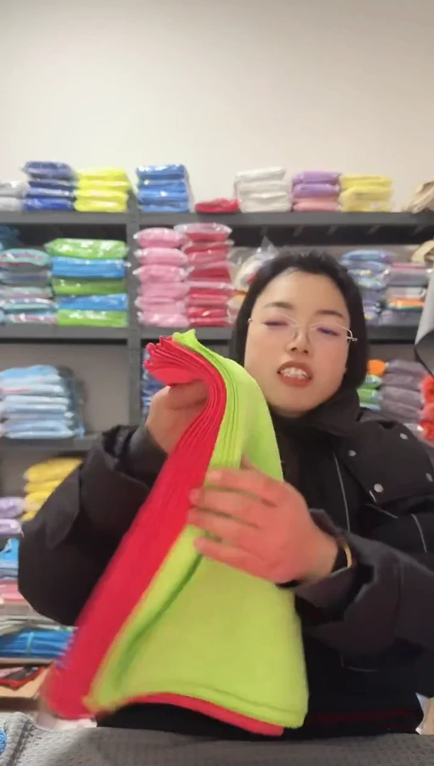 微纤维西瓜色抹布30*40 炸福利