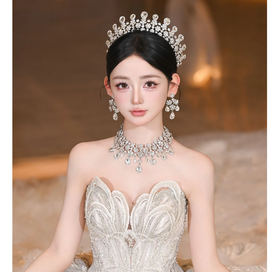 新娘西式皇冠结婚饰品套装