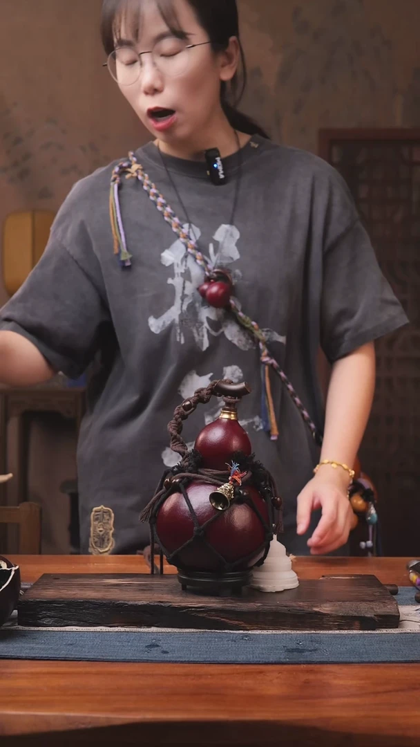 1185号精品大漆葫芦防腐防渗装水茶酒