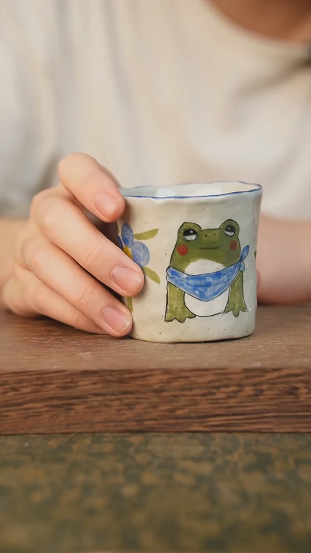 摆件泥垚手作 景德镇手工手绘器物