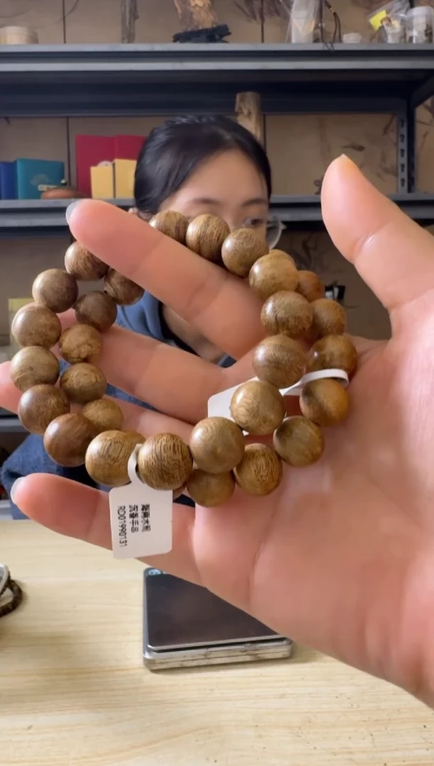 手串沉香15号海南水阁野料手串多样性发一条卡12