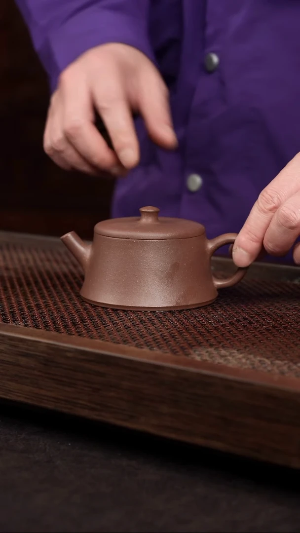 【闪购商品】紫砂茶壶老紫泥云柱