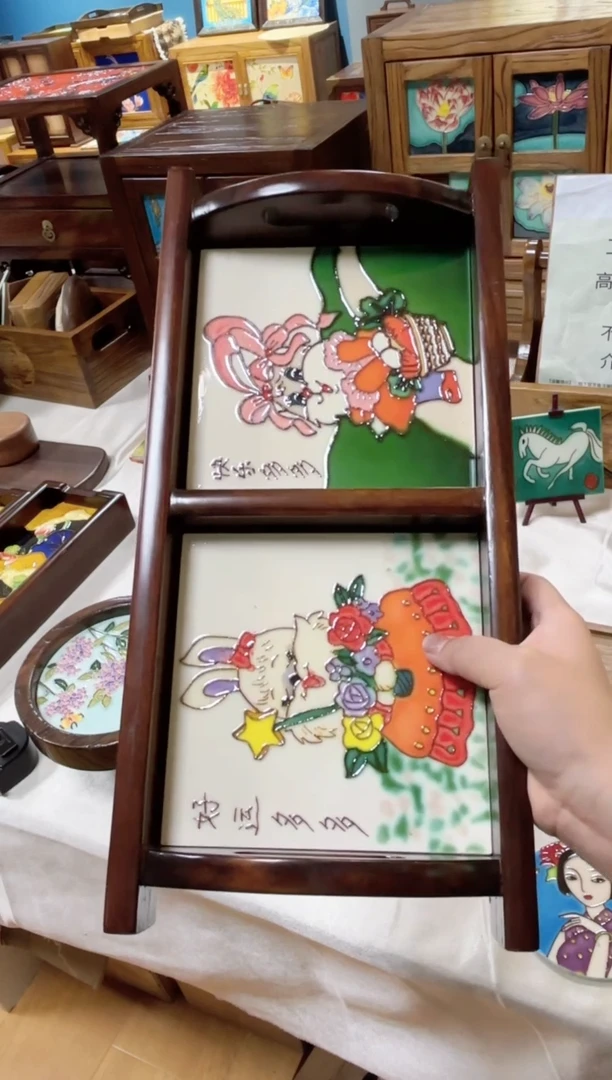 【闪购商品】瓷片18.39老榆木双景茶台特价福利