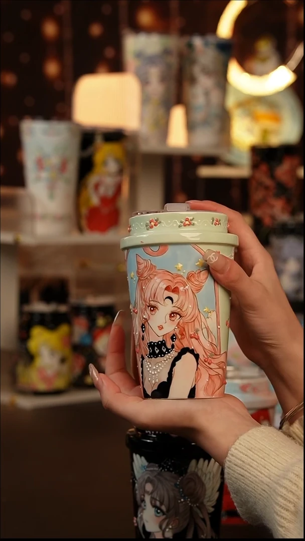 （玉泥）景德镇手工手绘文创陶瓷杯
