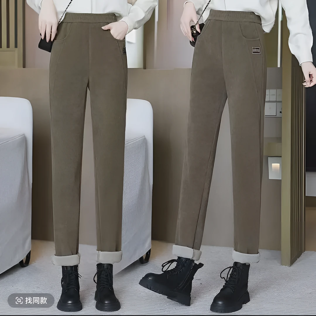 【裤子】秋冬季新款长裤厚款宽松休闲女装3854[YN]K