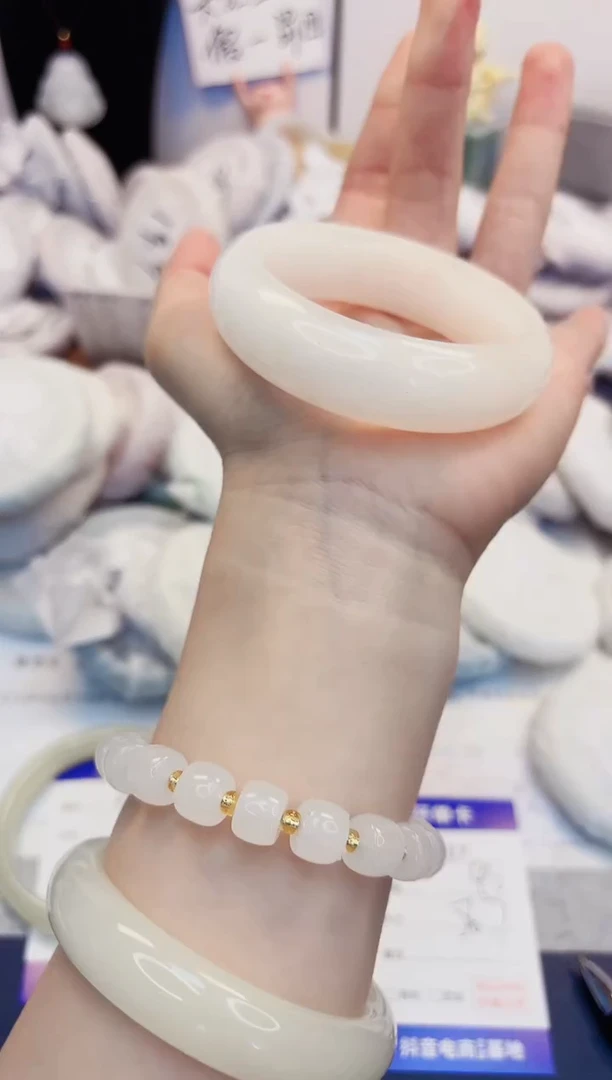 【闪购商品】石英质玉手镯未镶嵌227-财气镯-圈口56