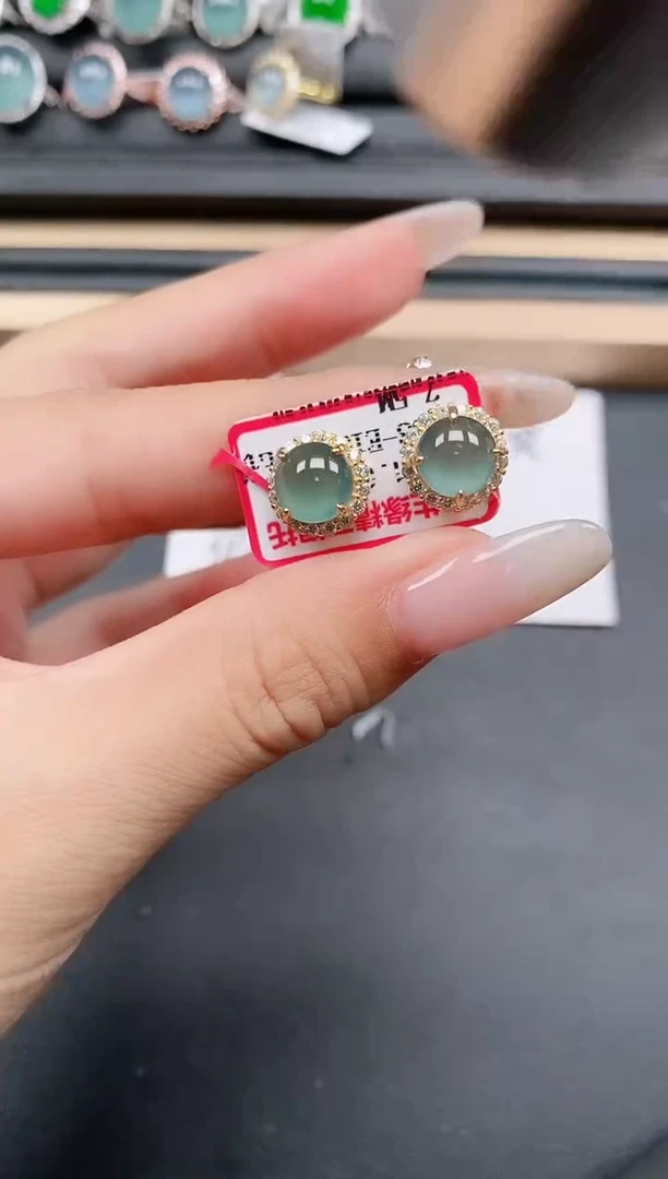 翡翠戒指银S925镶嵌11111