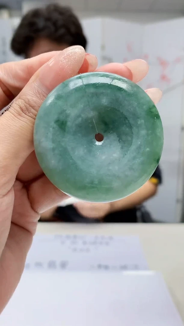 【闪购商品】定制翡翠未镶嵌4688MM-毛货挂件40