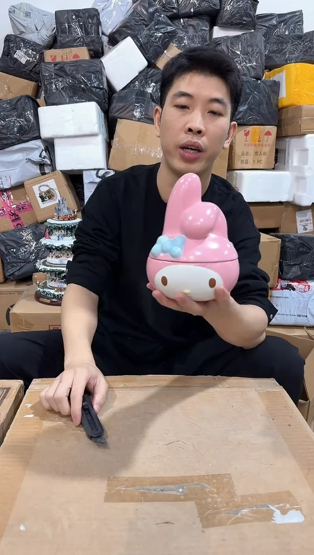 瓷片美乐蒂头收纳罐