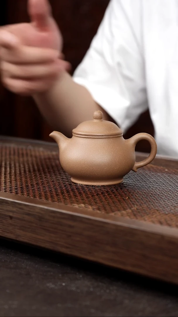 茶壶紫砂芝麻绿潘壶