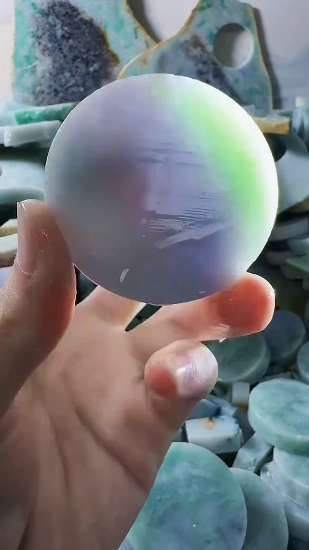 翡翠裸石缅甸翡翠A货文8902