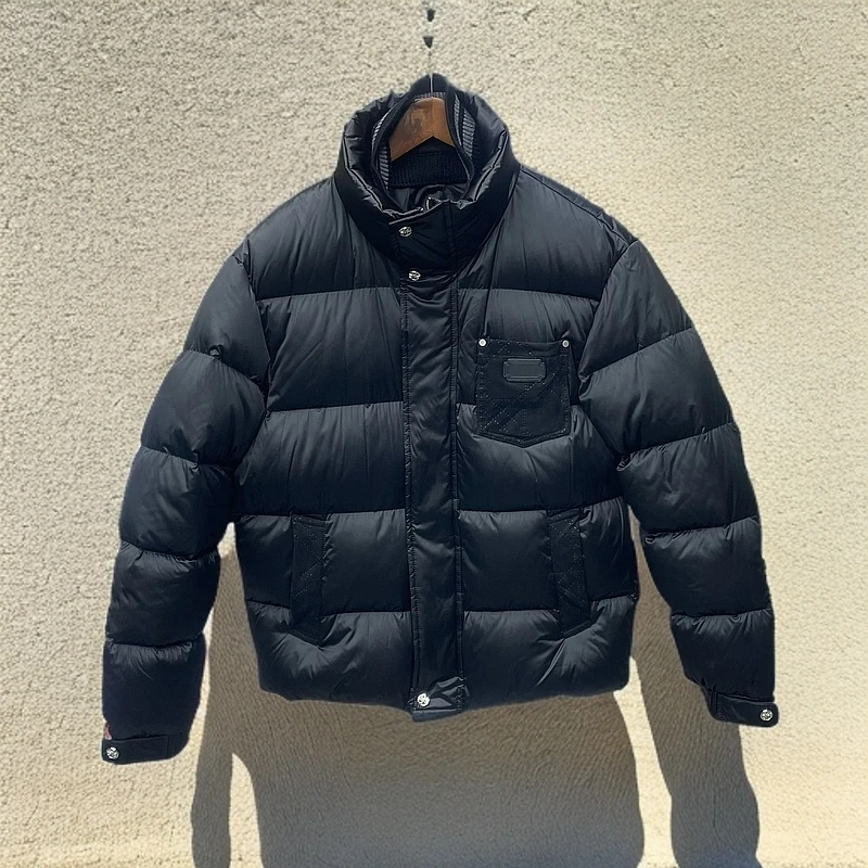 2024新款男士秋冬保暖羽绒服 W066 黑色