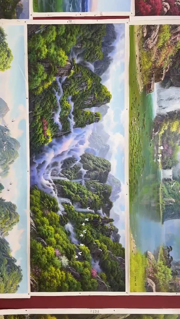 油画【101号】约2.2米丨朝鲜原创纯手绘孤品油画丨顺丰包邮