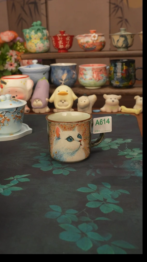 唐行举  白猫马克杯614