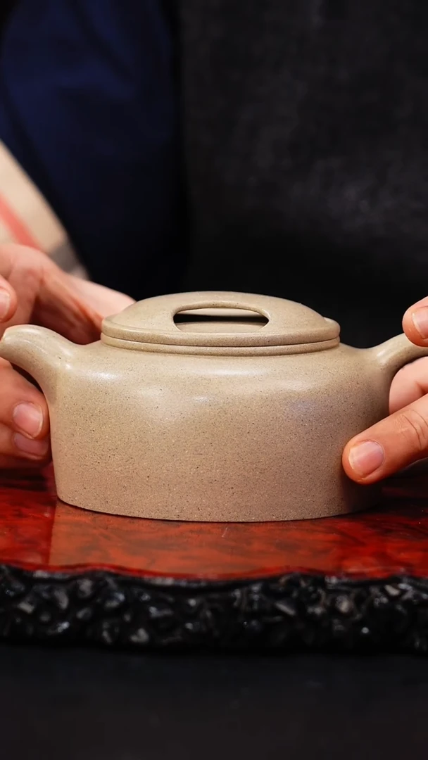 【闪购商品】紫砂茶壶10 牛盖莲子,WHJ,Q隆青灰段