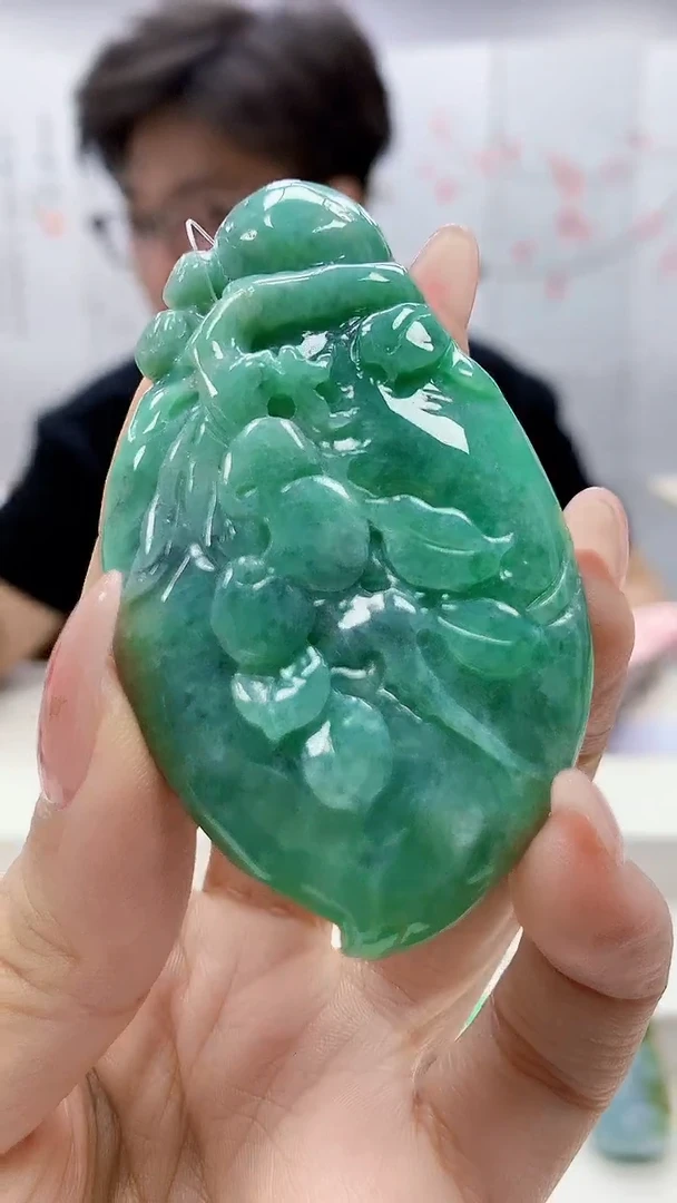 未镶嵌定制翡翠4688ty-毛货挂件84