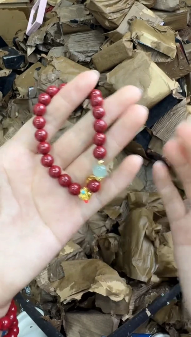 非洲檀香手串/手链朱砂小金福单圈手串（无礼盒）@@@SP262