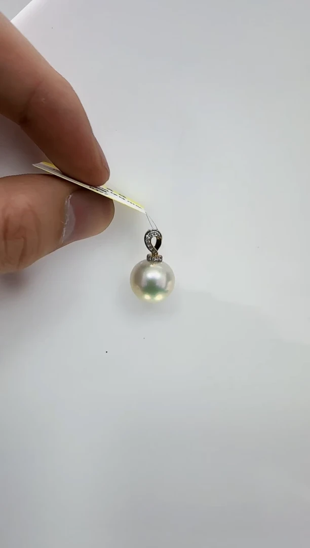 【闪购商品】淡水珍珠DA18K金镶嵌b497 吊坠12