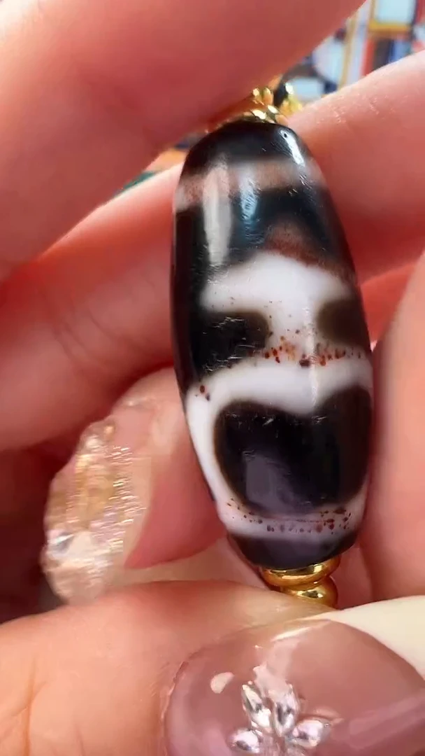 玛瑙/玉髓（覆膜）颈饰合金26.（微瑕）