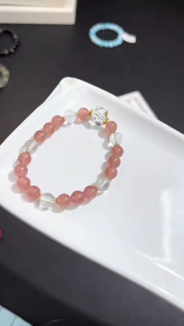 【闪购商品】水晶手串未镶嵌4X多样性发其一/1条默认微瑕