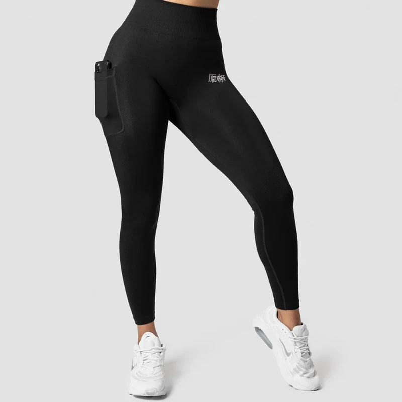 长裤高弹修身爱c出口外贸尾单紧身裤弹力打底裤女士健身裤训练