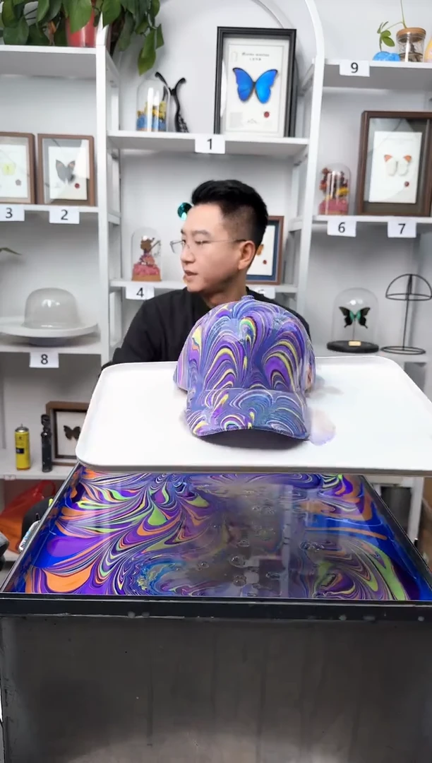 纯棉儿童款贝壳纹水拓帽