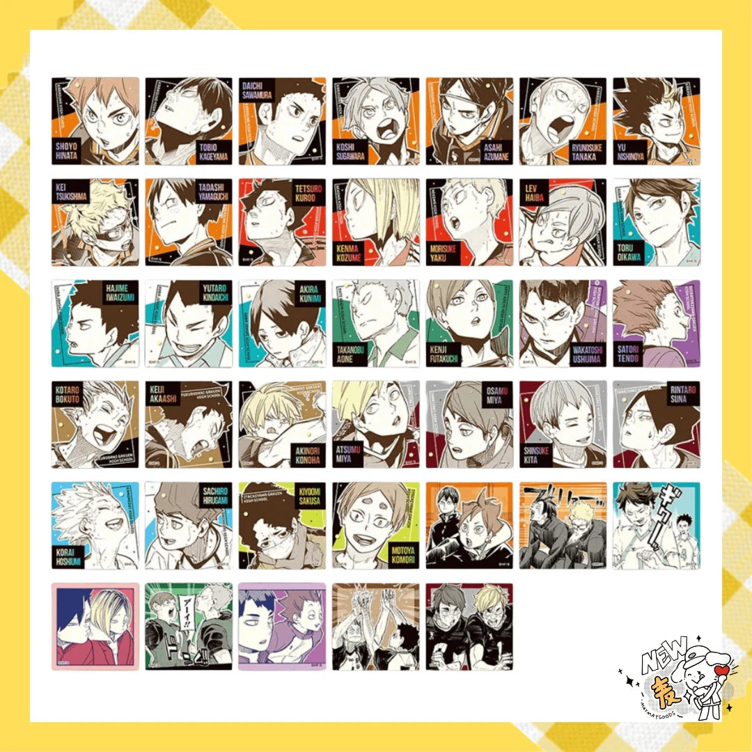 【麦麦谷子店】排球少年jf26方形贴纸 盲盒【代拆】