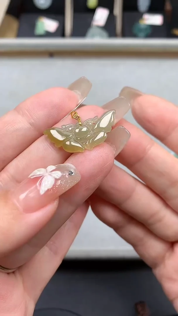 【闪购商品】翡翠吊坠(不含链)18K金镶嵌MS114155