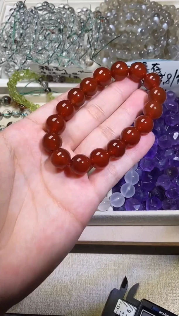 未镶嵌手串水晶红玛瑙