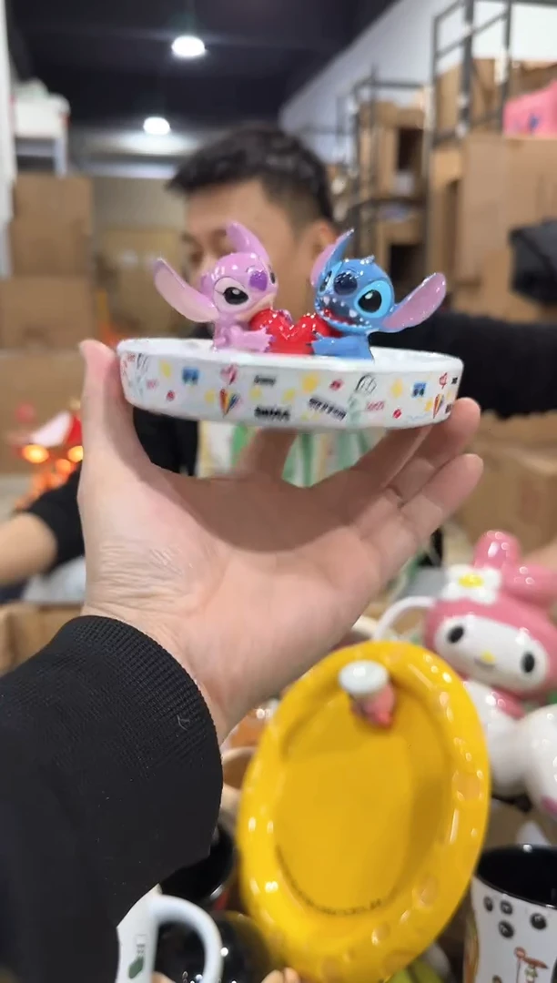 瓷片史迪仔安琪首饰盘