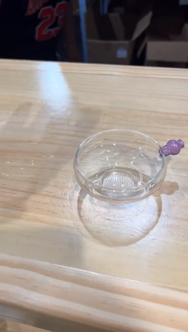 禾器-奉珠茶漏-浅紫色+清禾杯浅紫1只