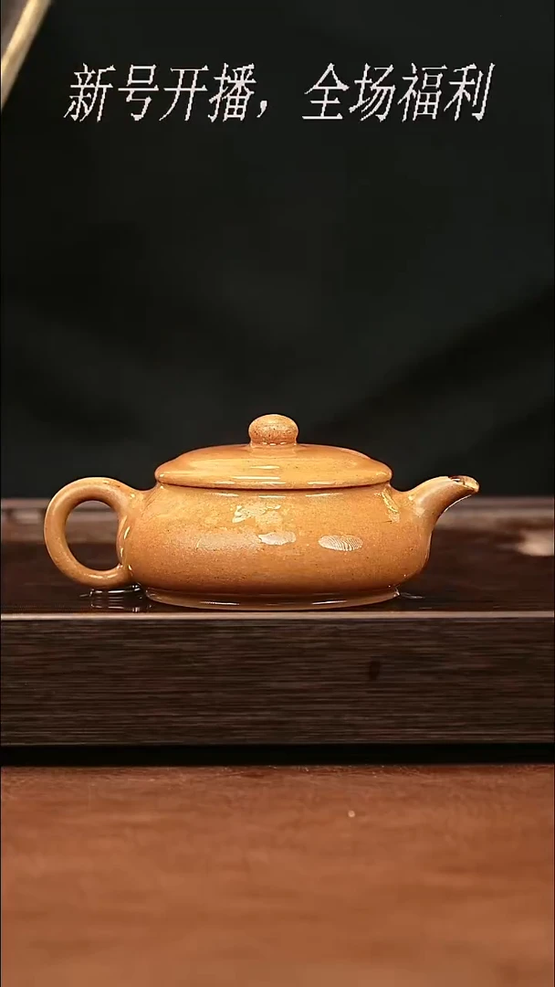 茶壶紫砂4y11老档口黄金段泥明炉160cc