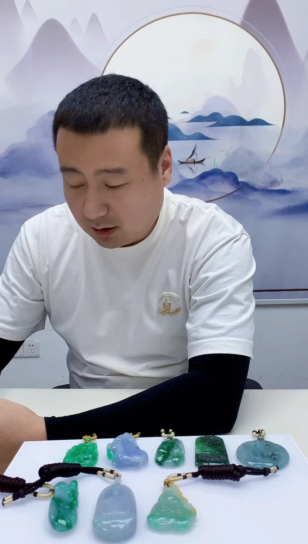 定制翡翠未镶嵌&****理4898MM-毛货挂件