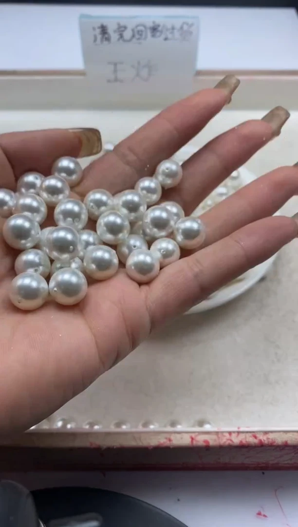 【闪购商品】拼合珍珠（马贝珠）颈饰未镶嵌w846贝珠10mm*20颗