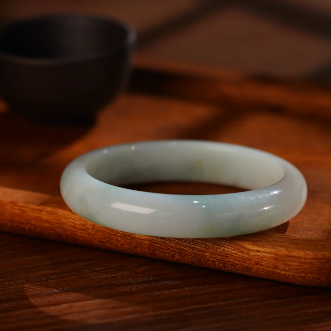 【睿泽鉴宝】翡翠手镯多样性（52-62#） 12*7mm  QL0001