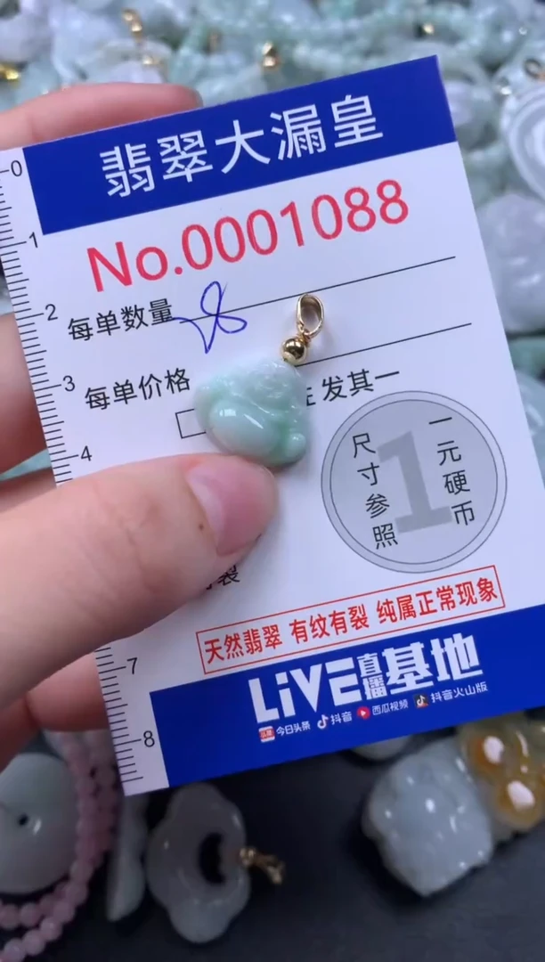 吊坠(不含链)未镶嵌翡翠1088