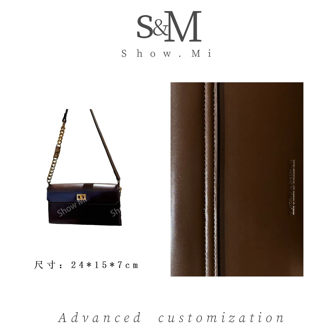 【Show Mi】SD-3931-可可黑巧-轻奢小众时尚百搭女士包sm