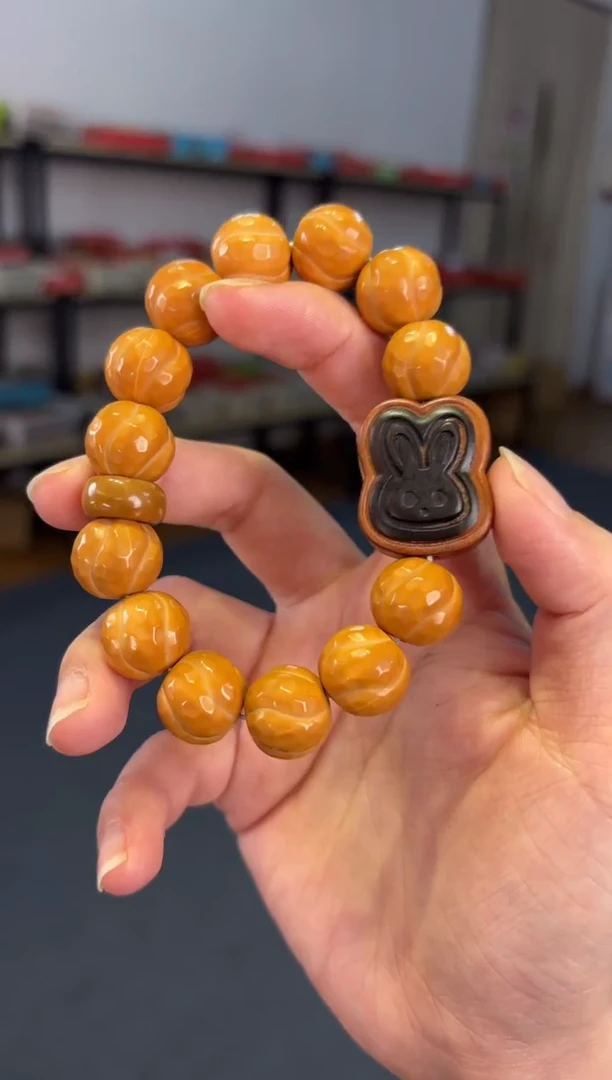 吊坠菩提根/象牙果 猴头砖面花卷【兔来运转】