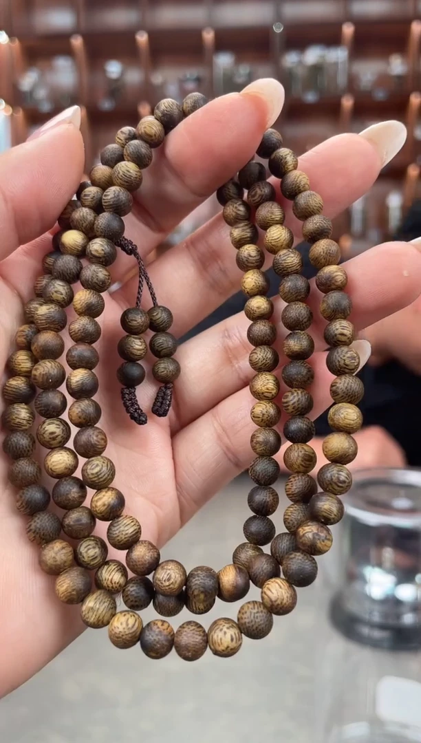 【闪购商品】沉香手串20号老料国香绿奇楠多样性发一条