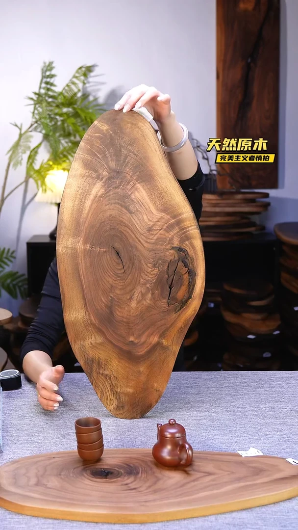 木北美黑胡桃原木.干裂疤结不属于商品质量问题完美主义者慎拍