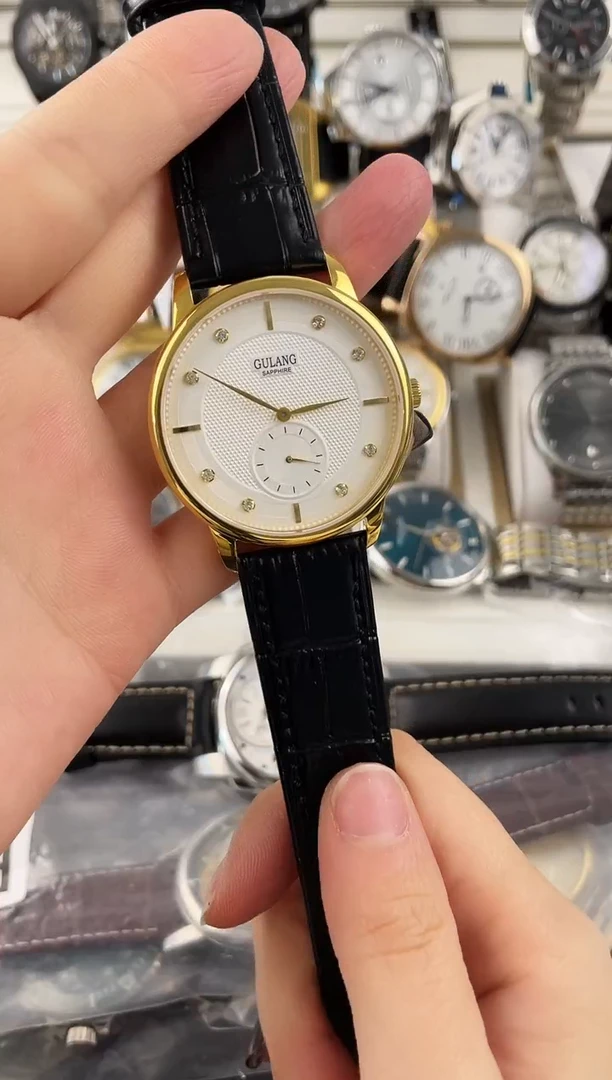 石英机芯锻造碳钢白盘古浪