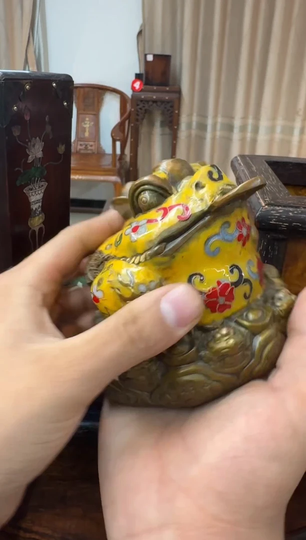 金蟾摆件木木木木