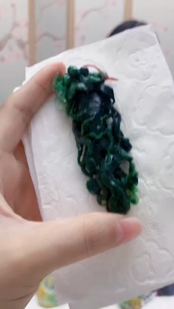 未镶嵌定制翡翠4812lr-毛货挂件35