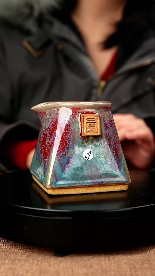 【闪购商品】578#省工一级品原矿钧瓷炉钧釉公道杯