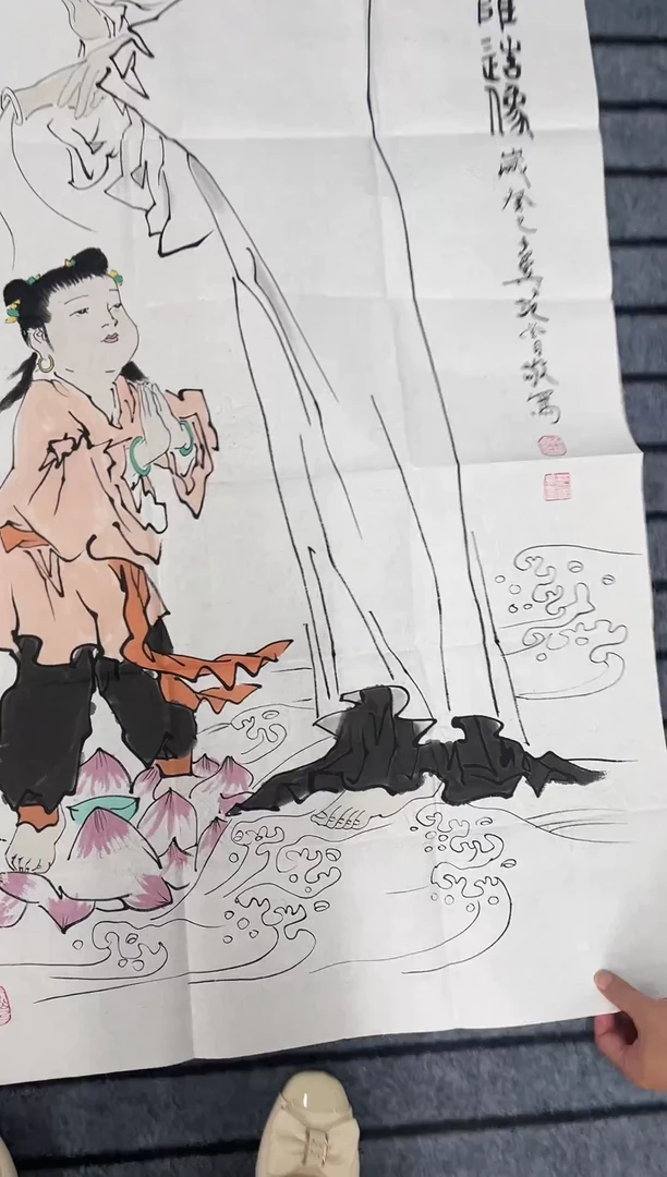 国画精品四尺人物作品